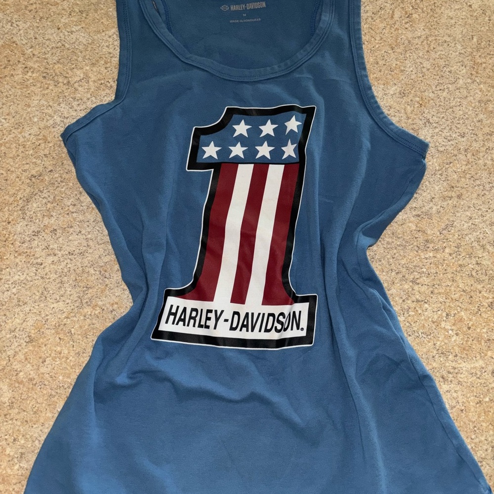 Harley-Davidson Patriotic Blue Tank Top